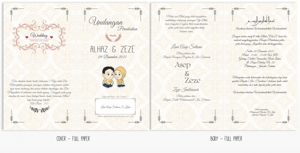 Desain Undangan Pernikahan - Full Simple Creative